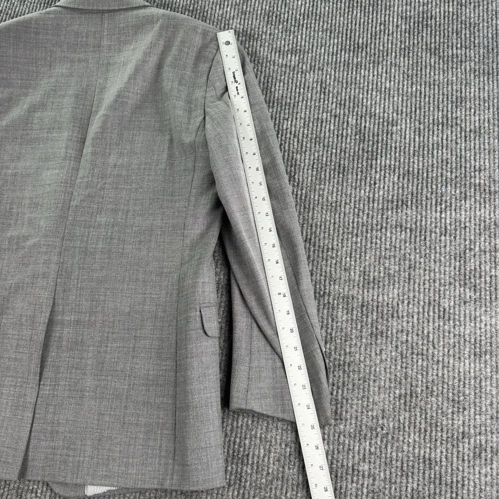 Brooks Brothers Suit Jacket 40R Gray Wool Regent Fit Explorer Silver Crest Logo